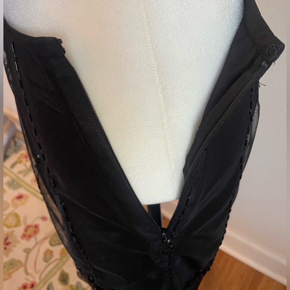 EUC Ann Taylor Black Skirt With Beading. Sz. 12 - Picture 6 of 7